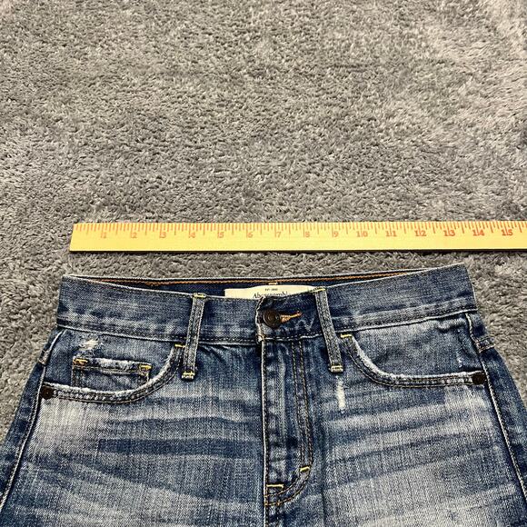 Abercrombie & Fitch Jean Shorts Womens 00 /24 Lace Trim Cut Off Raw Hem - Picture 5 of 8